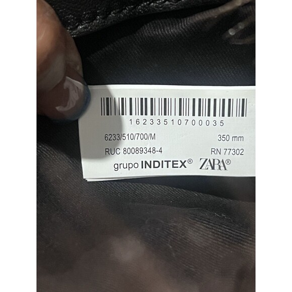 ZARA FAUX FUR SHOULDER BAG LIMITED EDITION WOMAN HANDBAG- BROWN 6233/510 - Picture 16 of 16